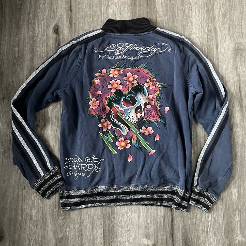 Rare Vintage Ed Hardy Tracksuit Zip up Jacket⭐️
